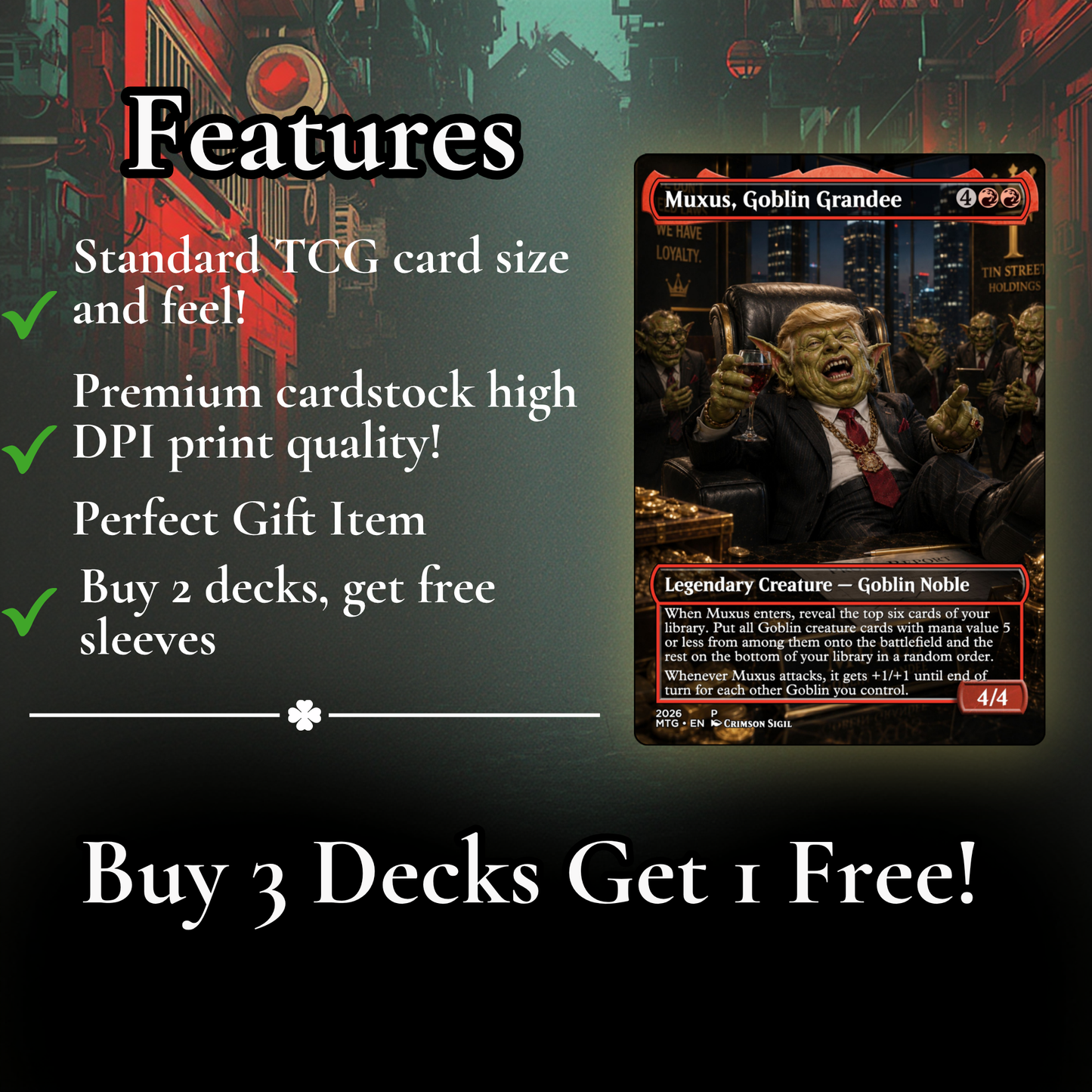 Mr.Gobin Trump MTG Proxy Commander Deck