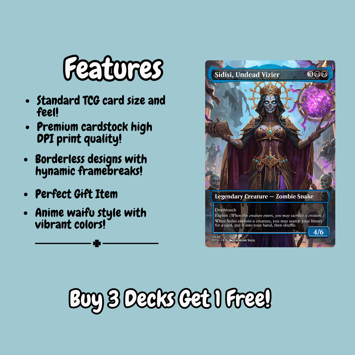 Zombie Tribal MTG Proxy Commander Deck