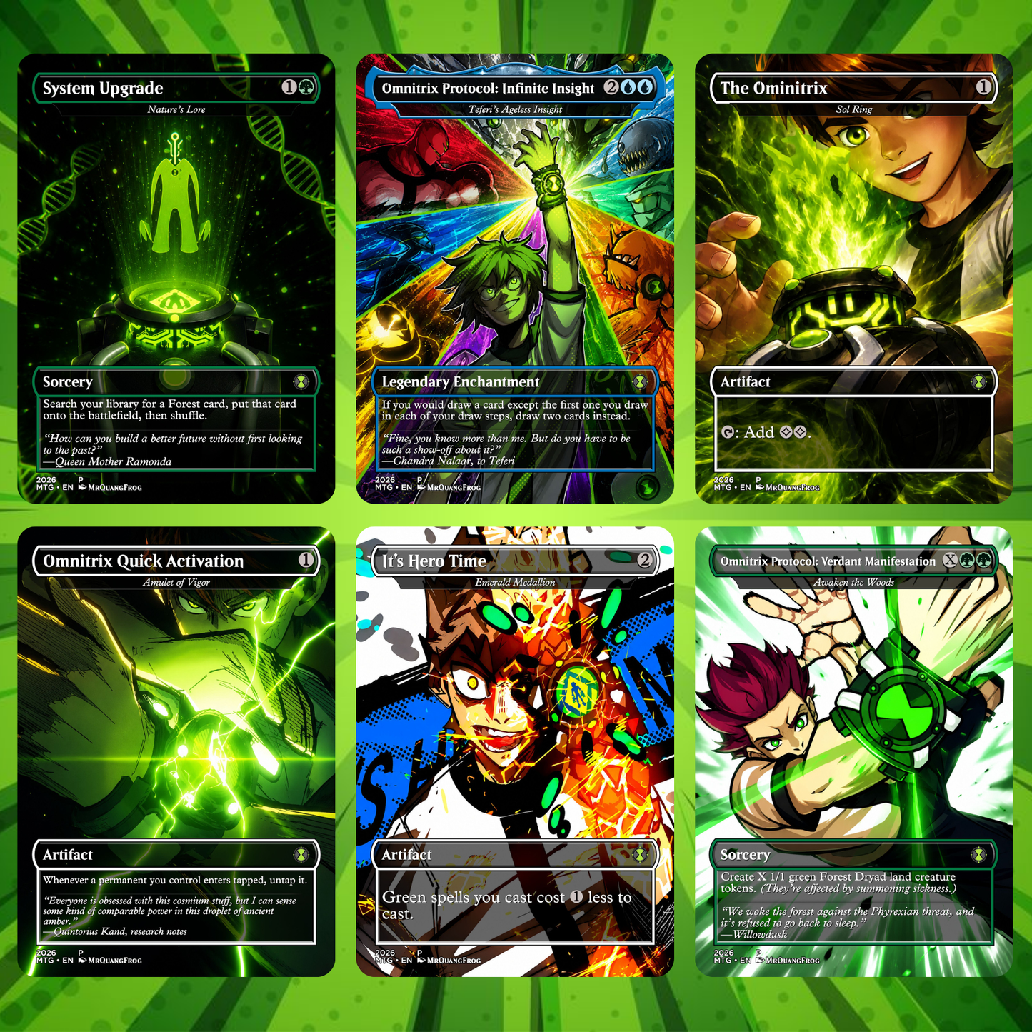 Ben10 MTG Proxy Commander Deck