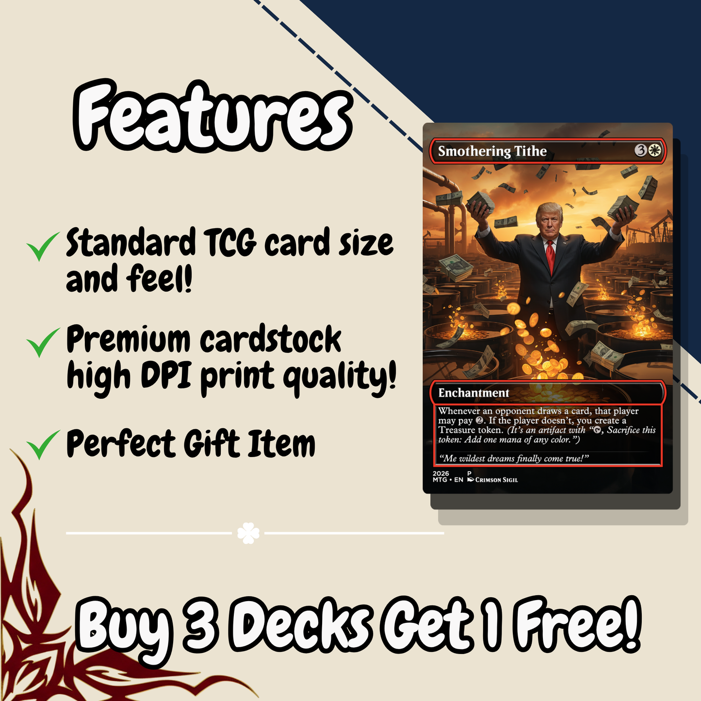 President Leadership & Unity MTG Proxy Commander Deck