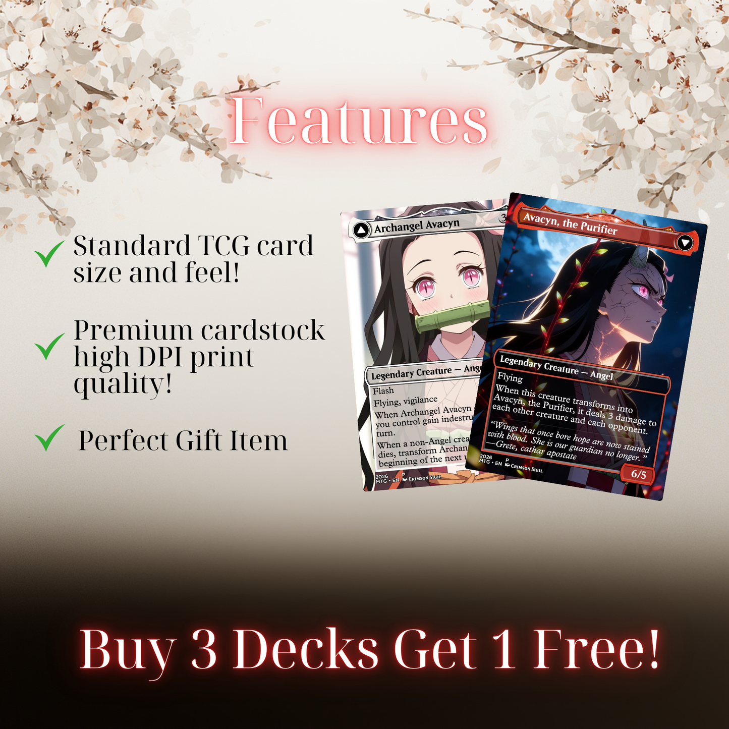 Demon Slayer Dominion MTG Proxy Commander Deck