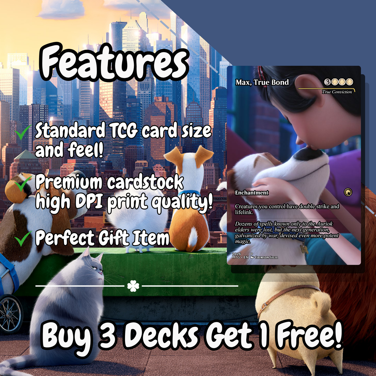 The Secret Life of Pets MTG Proxy Commander Deck