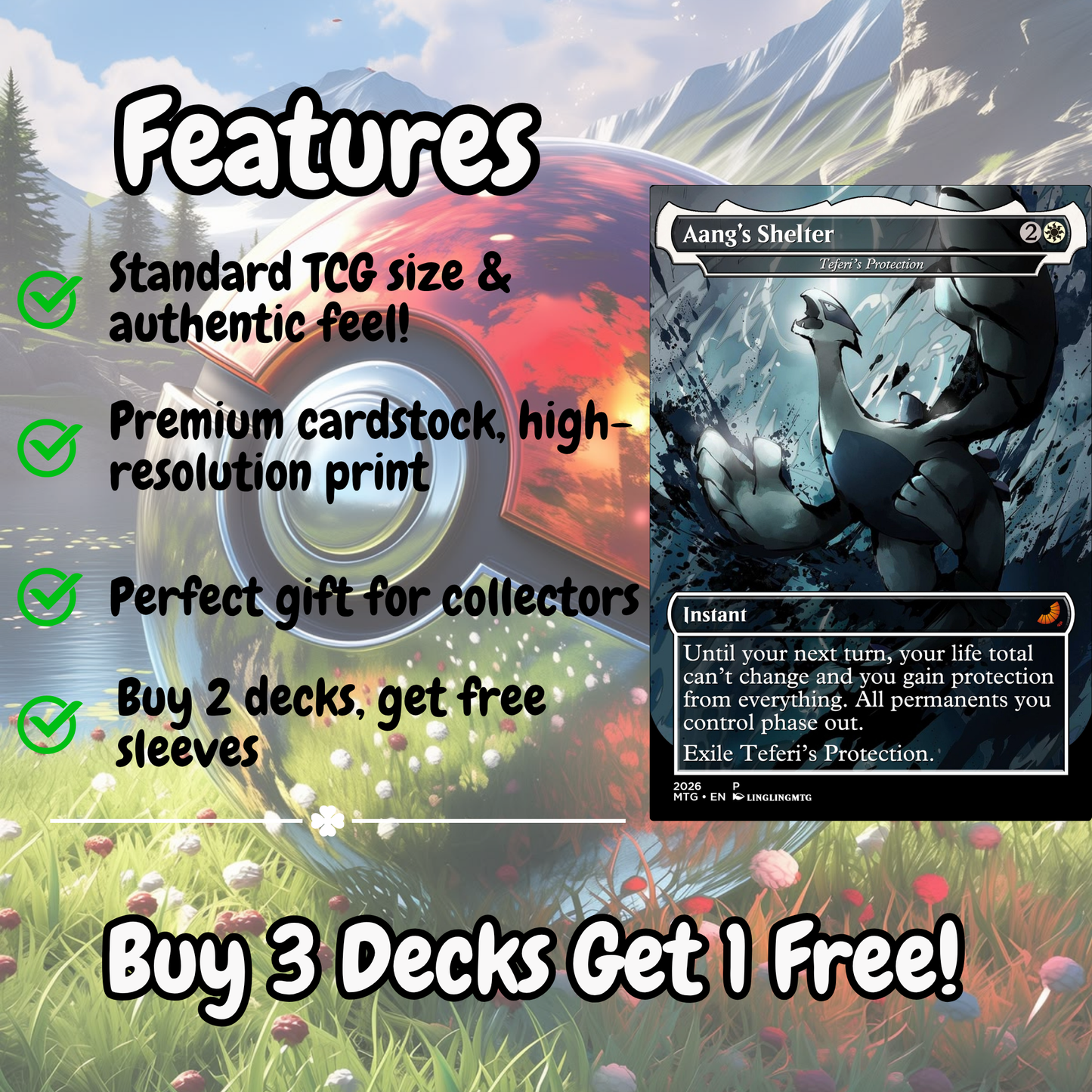 Rayquaza/ Dragon Tribal MTG Proxy Commander Deck