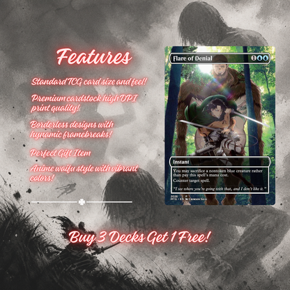 Attack on Titan MTG Proxy Commander Deck