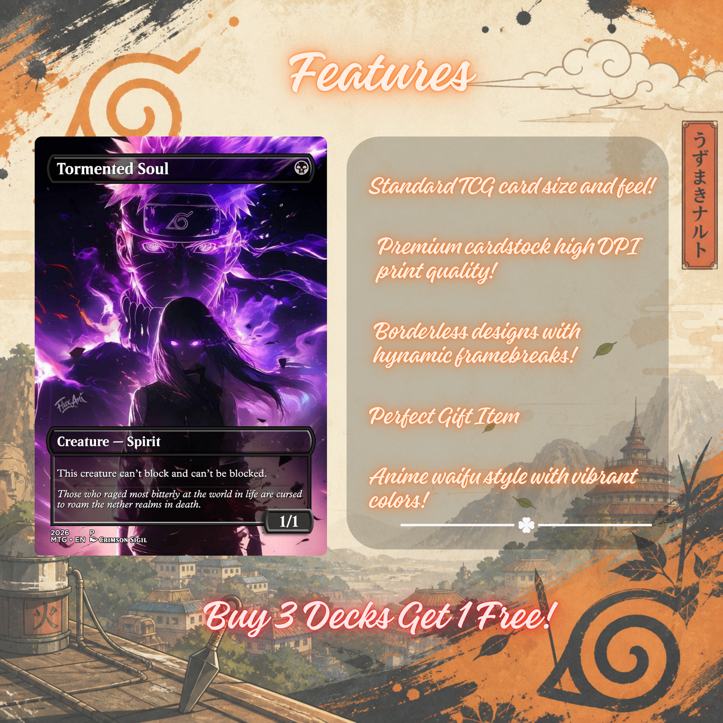 Naruto  MTG Proxy Commander Deck