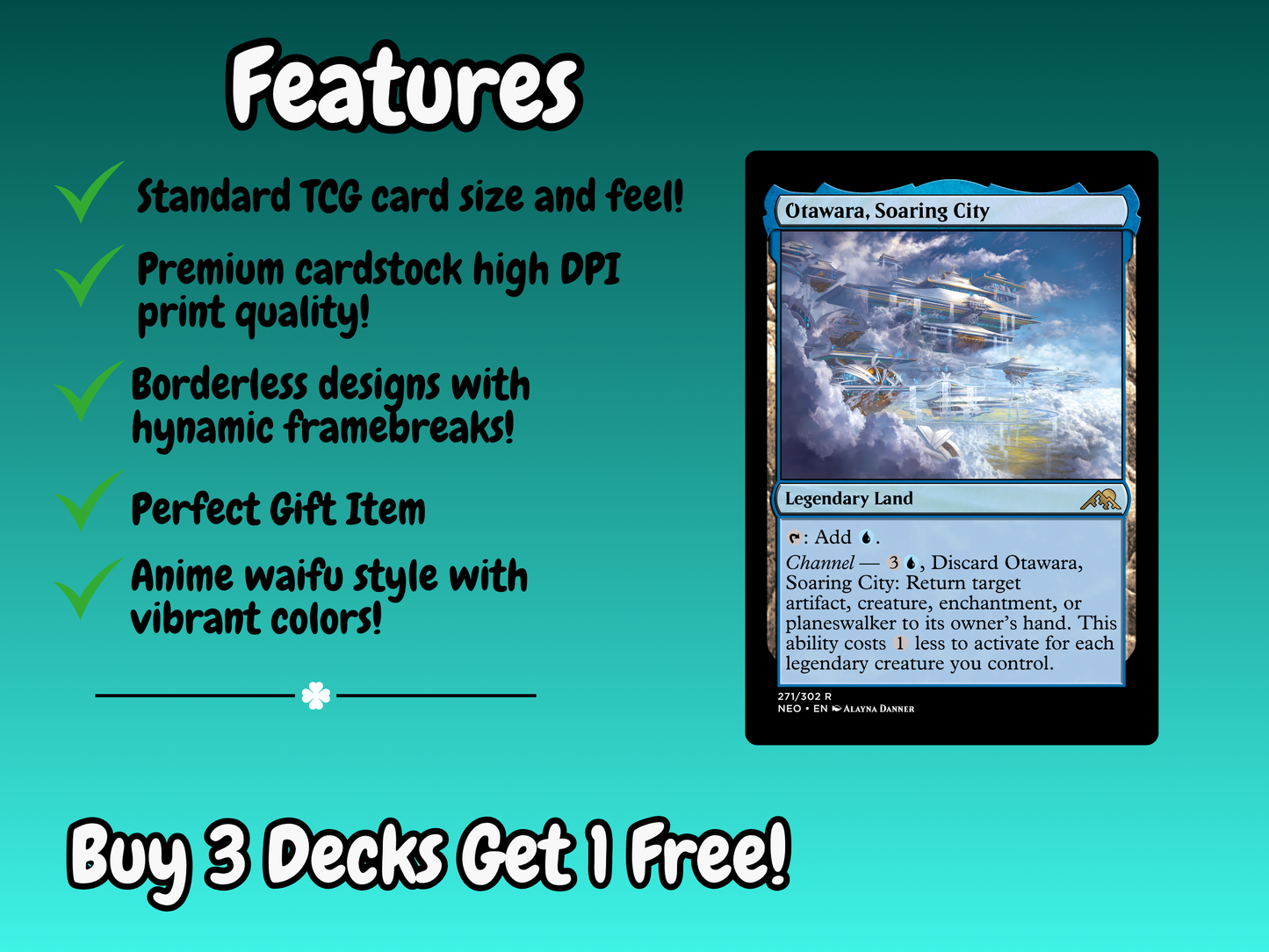 To Infinity & Beyond MTG Proxy Commander Deck