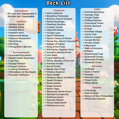 Mario MTG Proxy Commander Deck