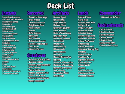 To Infinity & Beyond MTG Proxy Commander Deck