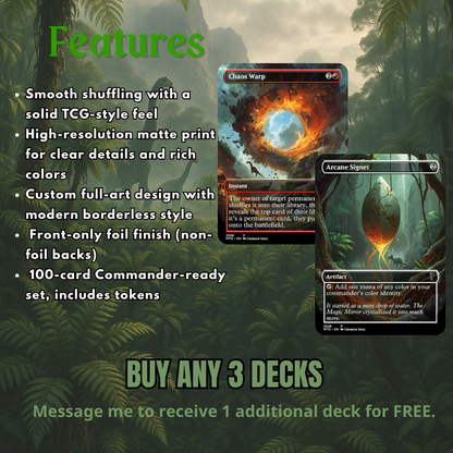 Pantlaza Dinosaurs MTG Proxy Commander Deck