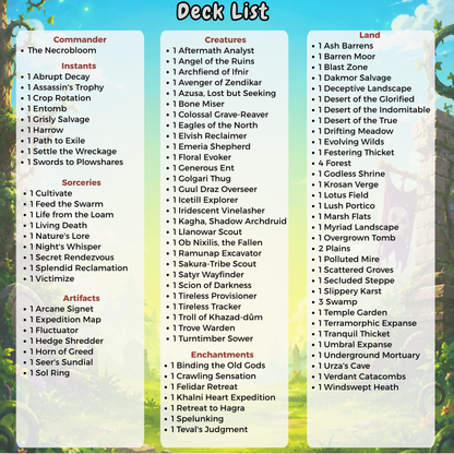 Plants & Zombies MTG Proxy Commander Deck