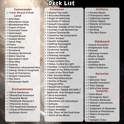 Heaven & Hell MTG Proxy Commander Deck