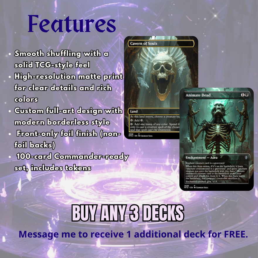 Tinybones MTG Proxy Commander Deck