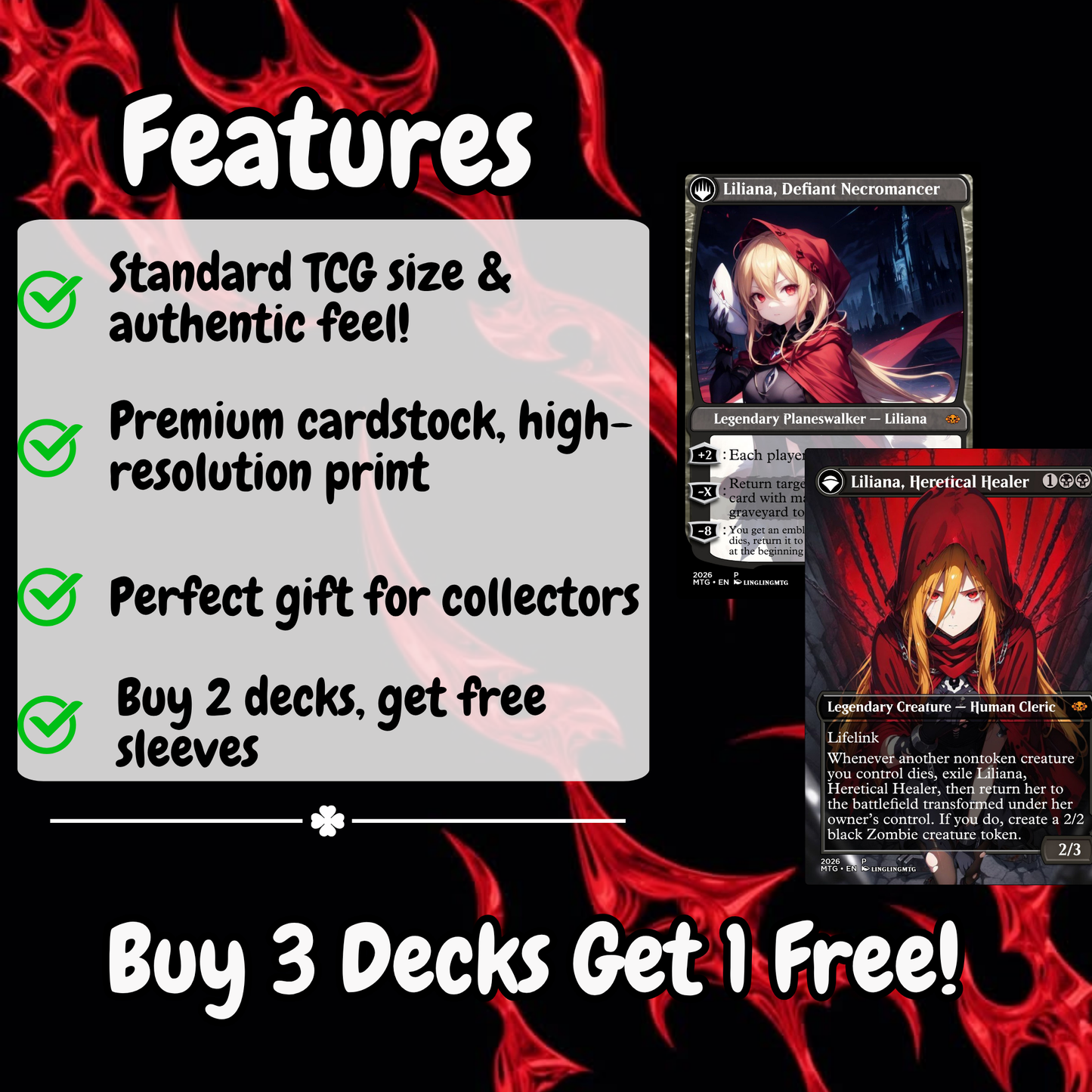 OverLord MTG Proxy Commander Deck