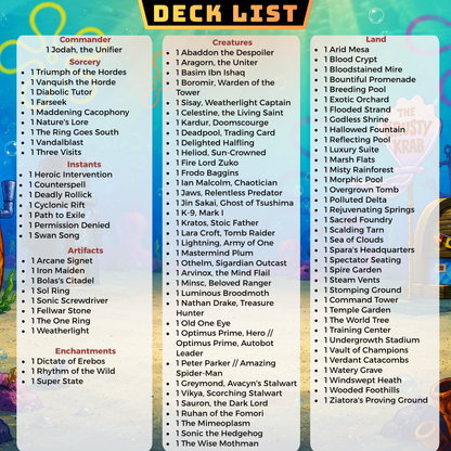 Bubble Wars MTG Proxy Commander Deck