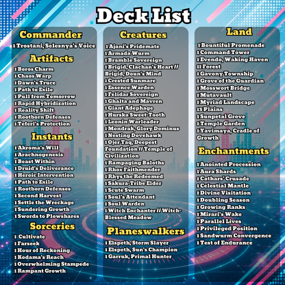 Hatsune Miku MTG Proxy Commander Deck