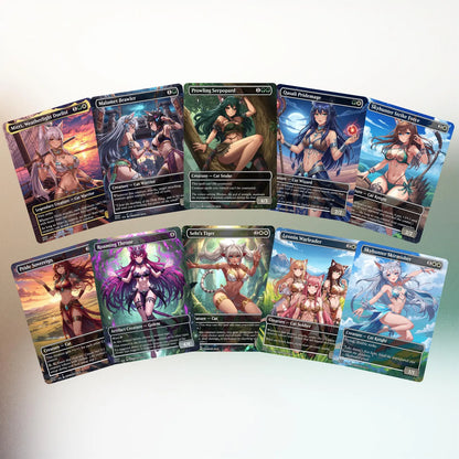 Cat Girl Tribal MTG Proxy Commander Deck