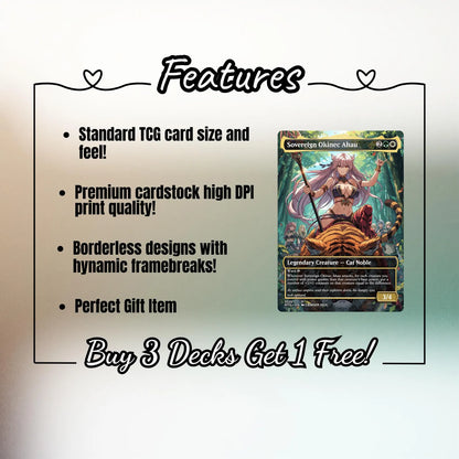 Cat Girl Tribal MTG Proxy Commander Deck
