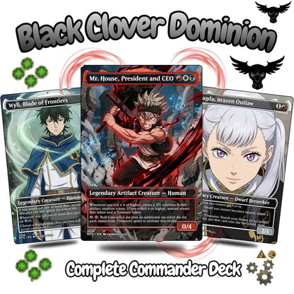 Black Clover Dominion MTG Proxy Commander Deck