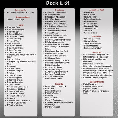 Black Clover Dominion MTG Proxy Commander Deck