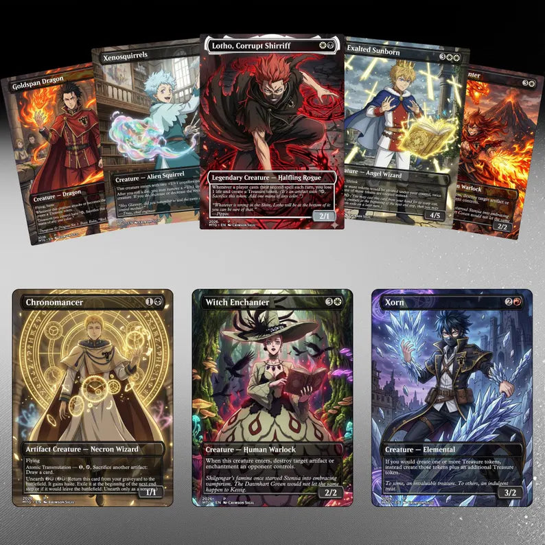 Black Clover Dominion MTG Proxy Commander Deck